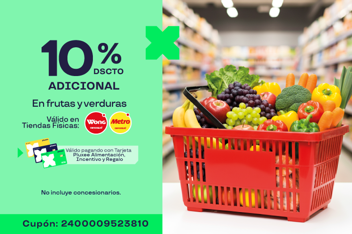10% DSCTO ADICIONAL EN FRUTAS Y VERDURAS 