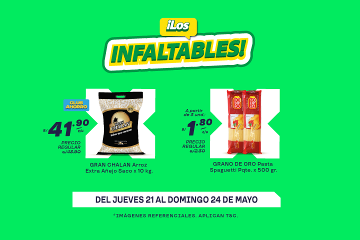 ¡Los infaltables de Mayorsa! Del 21 al 24 de mayo.