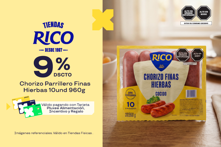 9% Chorizo Parrillero Finas Hierbas 10und 960g 