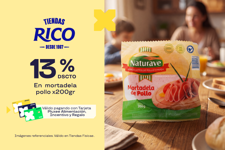 13% DSCTO EN  MORTADELA POLLO X200GR 