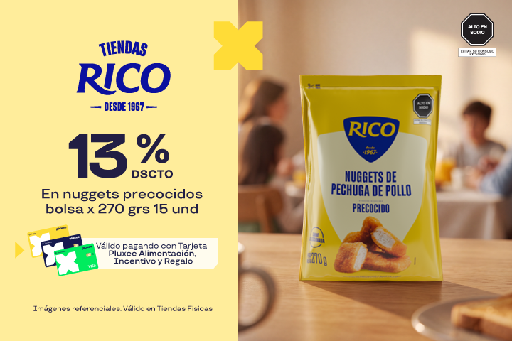 13% DSCTO EN NUGGETS PREC. BOLSA X 270 GRS 15 UND