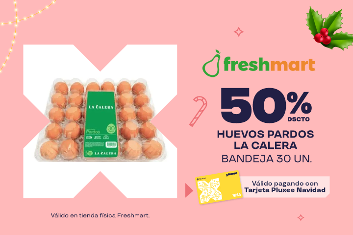 50% dscto. Huevos Pardos La Calera - Bandeja 30un.