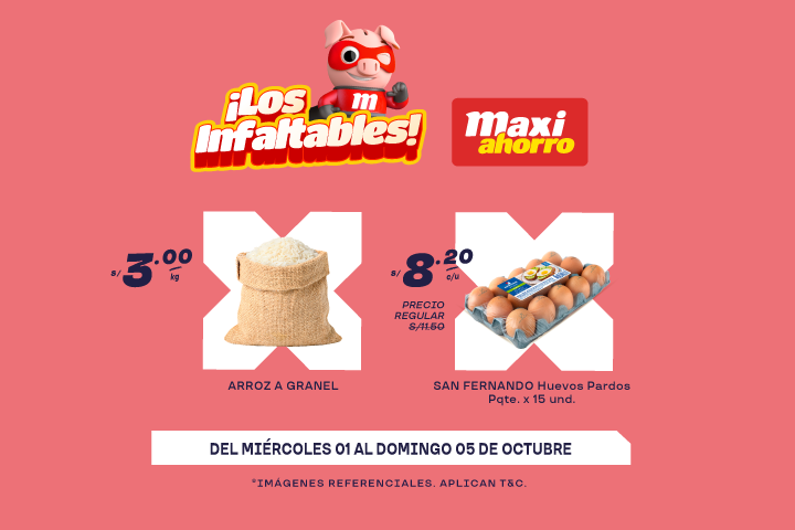 ¡Los infaltables de Maxiahorro! Del 01 al 05 de octubre.
