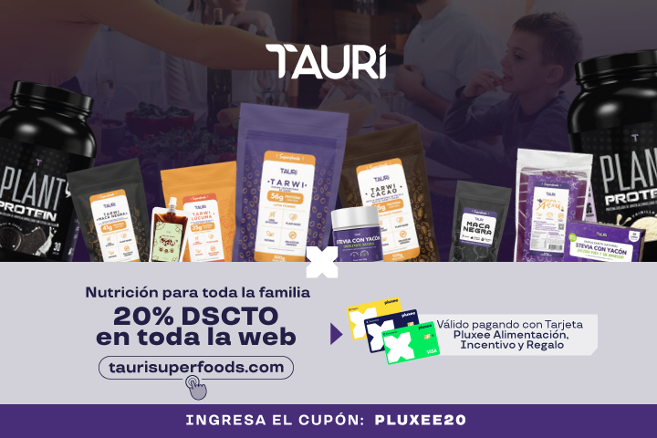 Aliméntate sano: ¡20% OFF en toda nuestra web! Cupón:PLUXEE20