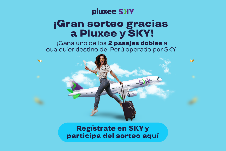 Regístrate y participa en  el sorteo y podrias ser 01 de los ganadores de los 02 pasajes dobles para volar por el Perú. Registrate Aquí